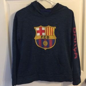 Boys FC Barcelona Hoodie size XL